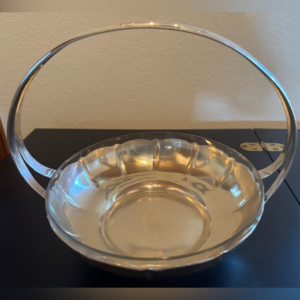 Elegant Silver Plated Basket